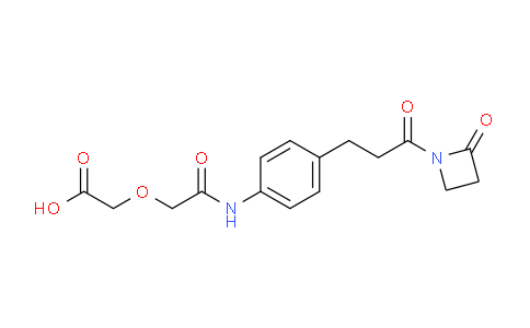 ((4-[3-Oxo-3-(2-oxo-azetidin-1-yl)-propyl]-phenylcarbamoyl)-methoxy)-acetic acid