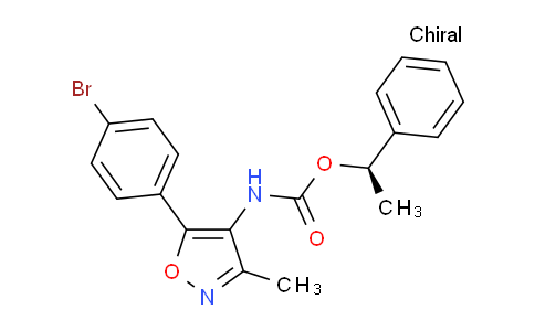[5-(4-溴苯基)-3-甲基异恶唑-4-基]氨基甲酸 (R)-1-苯基乙基酯