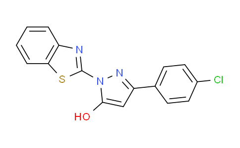 1-(1,3-苯并噻唑-2-基)-3-(4-氯苯基)-1H-吡唑-5-醇
