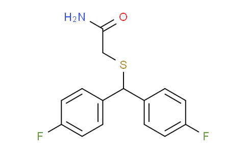 2-[bis(4-fluorophenyl)methylsulfanyl]acetamide