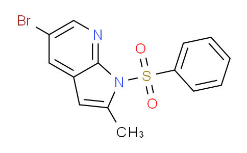 5-BROMO-2-METHYL-1-(PHENYLSULFONYL)-1H-PYRROLO[2,3-B]PYRIDINE