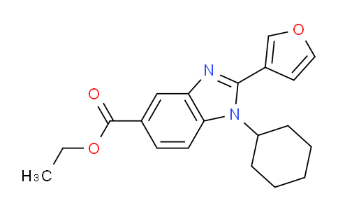 Ethyl 1-cyclohexyl-2-(furan-3-yl)-1h-benzo[d]imidazole-5-carboxylate