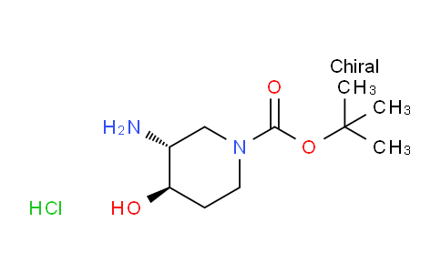 Trans-3-amino-1-boc-4-hydroxypiperidine hydrochloride