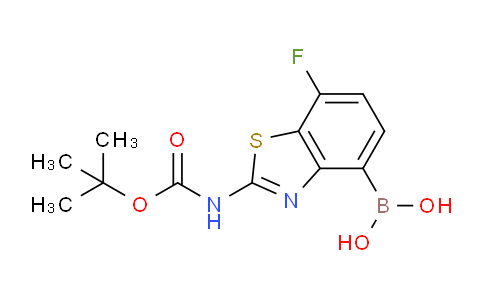2-(叔丁氧基羰基氨基)-7-氟-1,3-苯并噻唑-4-基]硼酸