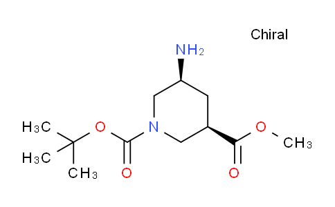 (3R,5S)-1-tert-Butyl 3-methyl 5-aminopiperidine-1,3-dicarboxylate