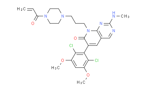 8-(3-(4-acryloylpiperazin-1-yl)propyl)-6-(2,6-dichloro-3,5-dimethoxyphenyl)-2-(methylamino)pyrido[2,3-d]pyrimidin-7(8H)-one