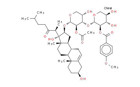 Cholest-5-en-22-one,16-[[2-O-acetyl-3-O-[2-O-(4-methoxybenzoyl)-b-D-xylopyranosyl]-a-L-arabinopyranosyl]oxy]-3,17-dihydroxy-, (3b,16b)-