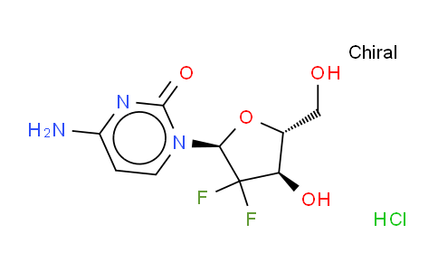 2(1H)-Pyrimidinone,4-amino-1-(2-deoxy-2,2-difluoro-a-D-erythro-pentofuranosyl)-, hydrochloride (1:1)