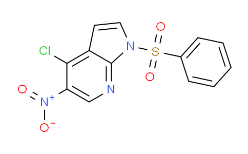 1-(苯磺酰基)-4-氯-5-硝基-1H-吡咯并[2,3-B]吡啶