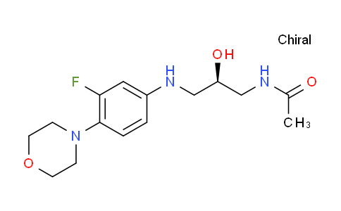 N-[(2R)-3-[[3-Fluoro-4-(4-morpholinyl)phenyl]amino]-2-hydroxypropyl]acetamide