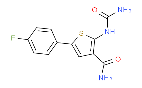 5-(4-氟苯基)-2-脲基噻吩-3-甲酰胺