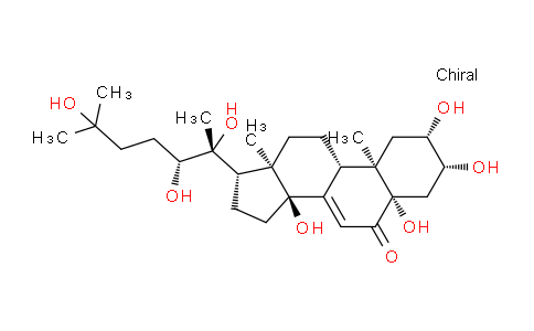 Cholest-7-en-6-one,2,3,5,14,20,22,25-heptahydroxy-, (2b,3b,5b,22R)-