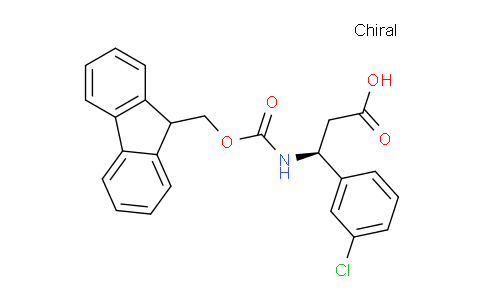 (S)-3-((((9H-Fluoren-9-yl)methoxy)carbonyl)amino)-3-(3-chlorophenyl)propanoic acid