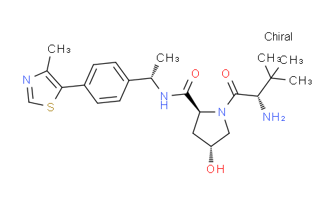 (2S,4R)-1-[(2S)-2-氨基-3,3-二甲基丁酰]-4-羥基-N-[(1S)-1-[4-(4-甲基-1,3-噻唑-5-基)苯基]乙基]吡咯烷-2-甲酰胺鹽酸