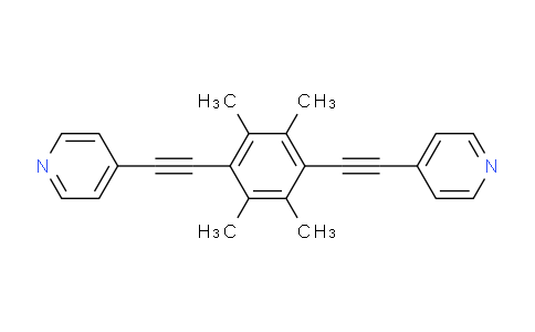 Pyridine, 4,4'-[(2,3,5,6-tetramethyl-1,4-phenylene)di-2,1-ethynediyl]bis-