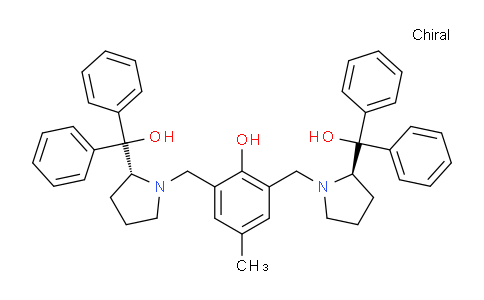 2,6-Bis[[(r)-2-[hydroxy(diphenyl)methyl]-1-pyrrolidinyl]methyl]-4-methylphenol