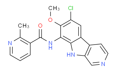 N-(6-Chloro-7-methoxy-9H-pyrido[3,4-b]indol-8-yl)-2-methylnicotinamide