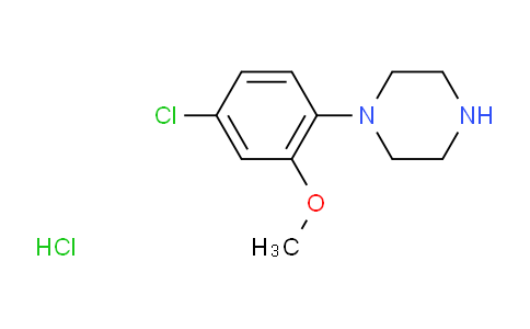 1-(4-chloro-2-methoxyphenyl)piperazine Hydrochloride (1:1)