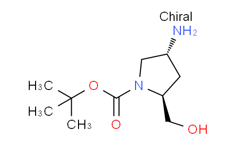 1-Pyrrolidinecarboxylic acid, 4-amino-2-(hydroxymethyl)-, 1,1-dimethylethyl ester, (2S,4R)-