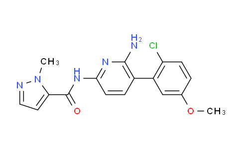 N-(6-氨基-5-(2-氯-5-甲氧苯基)吡啶-2-基)-1-甲基-1H-吡唑-5-甲酰胺