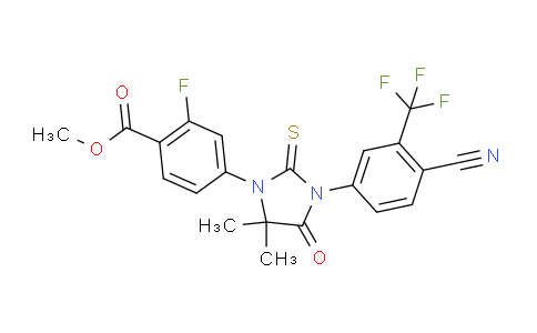 4-[3-[4-Cyano-3-(trifluoromethyl)phenyl]-5,5-dimethyl-4-oxo-2-thioxo-1-imidazolidinyl]-2-fluorobenzoic acid methyl ester