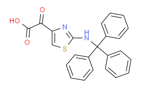 2-oxo-2-(2-(tritylamino)thiazol-4-yl)acetic acid