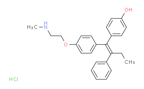 4-[(Z)-1-[4-[2-(methylamino)ethoxy]phenyl]-2-phenylbut-1-enyl]phenol,hydrochloride