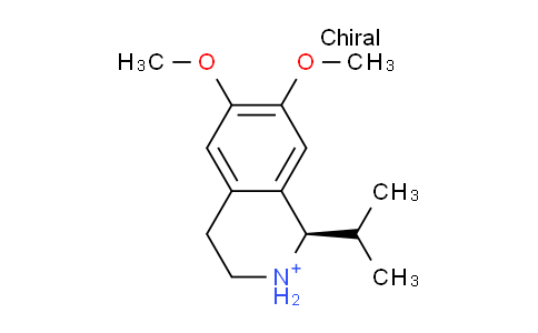 (1R)-6,7-dimethoxy-1-(1-methylethyl)-1,2,3,4-tetrahydroisoquinolinium