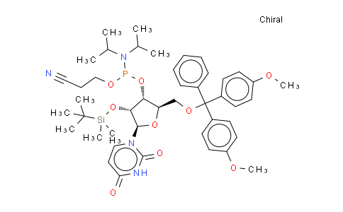 5'-O-(4,4-二甲氧基三苯甲基)-2'-O-[(叔丁基)二甲基硅基]尿苷-3'-(2-氰基乙基-N,N-二异丙基)亚磷酰胺
