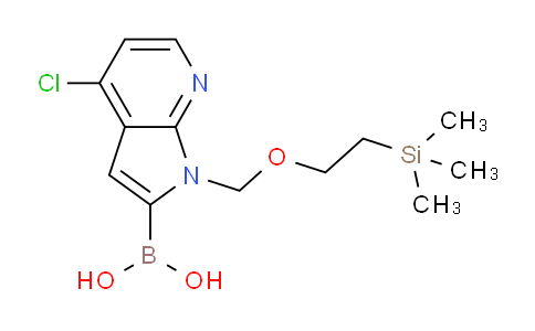 (4-chloro-1-{[2-(trimethylsilyl)ethoxy]methyl}-1H-pyrrolo[2,3-b]pyridin-2-yl)boronic acid