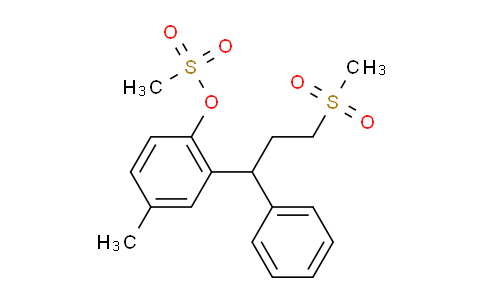 2-(3-methansulfonyl-1-phenylpropyl)-4-methylphenyl methansulfonate