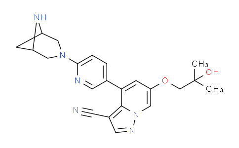 4-(6-(3,6-二氮雜雙環[3.1.1]庚烷-3-基)吡啶-3-基)-6-(2-羥基-2-甲基丙氧基)吡唑并[1,5-a]吡啶3-甲腈