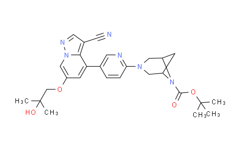3-(5-(3-氰基-6-(2-羥基-2-甲基丙氧基)吡唑并[1,5-A]吡啶-4-基)吡啶-2-基)-3,6-二氮雜雙環[3.1.1]庚烷-6-羧酸叔丁酯
