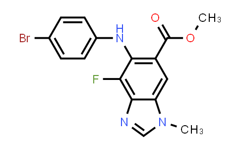 Methyl 5-(4-bromophenylamino)-4-fluoro-1-methyl-1H-benzo[d]imidazole-6-carboxylate