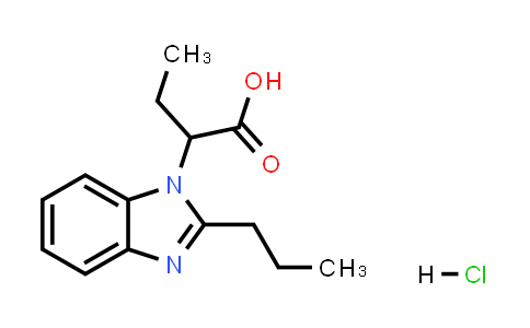 2-(2-Propyl-1H-benzo[d]imidazol-1-yl)butanoic acid hydrochloride