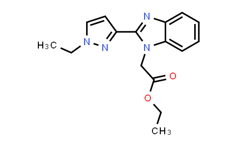 Ethyl 2-(2-(1-ethyl-1H-pyrazol-3-yl)-1H-benzo[d]imidazol-1-yl)acetate