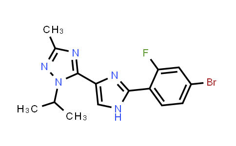 5-(2-(4-Bromo-2-fluorophenyl)-1H-imidazol-4-yl)-1-isopropyl-3-methyl-1H-1,2,4-triazole