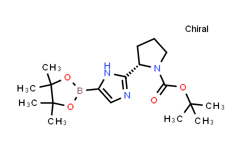 tert-Butyl (S)-2-(5-(4,4,5,5-tetramethyl-1,3,2-dioxaborolan-2-yl)-1H-imidazol-2-yl)pyrrolidine-1-carboxylate