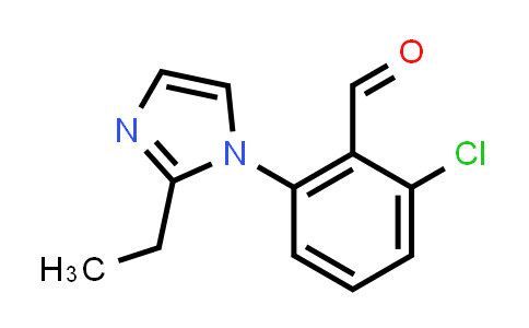 2-Chloro-6-(2-ethyl-1h-imidazol-1-yl)benzaldehyde