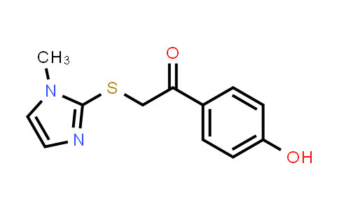 1-(4-羥基苯基)-2-((1-甲基-1H-咪唑-2-基)硫代)乙烷-1-酮