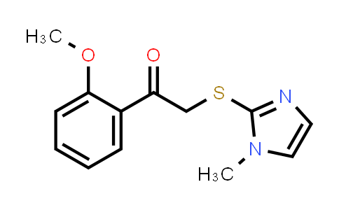 1-(2-甲氧基苯基)-2-((1-甲基-1H-咪唑-2-基)硫代)乙烷-1-酮
