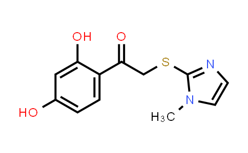 1-(2,4-二羥基苯基)-2-((1-甲基-1H-咪唑-2-基)硫代)乙烷-1-酮