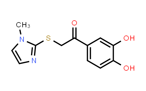 1-(3,4-二羥基苯基)-2-((1-甲基-1H-咪唑-2-基)硫代)乙烷-1-酮