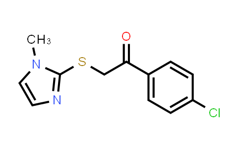 1-(4-氯苯基)-2-((1-甲基-1H-咪唑-2-基)硫代)乙烷-1-酮