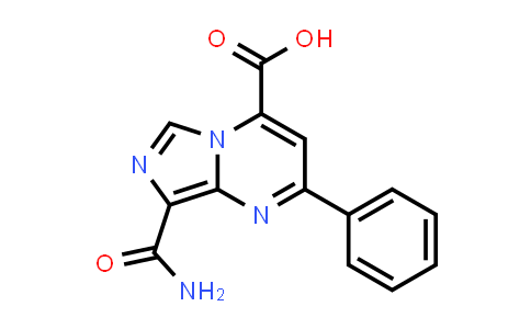8-氨基甲酰基-2-苯基咪唑并[1,5-a]嘧啶-4-羧酸