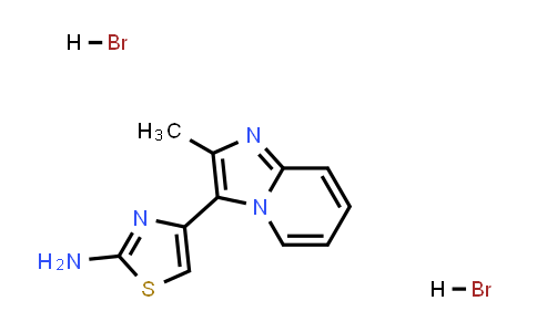 4-(2-甲基咪唑并[1,2-a]吡啶-3-基)噻唑-2-胺二氢溴酸盐