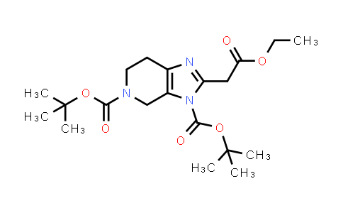 3H-Imidazo[4,5-c]pyridine-3,5(4H)-dicarboxylic acid, 2-(2-ethoxy-2-oxoethyl)-6,7-dihydro-, 3,5-bis(1,1-dimethylethyl) ester