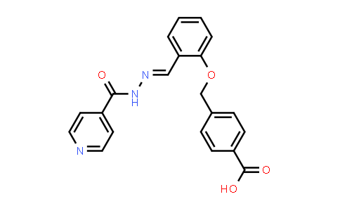 (E)-4-((2-((2-isonicotinoylhydrazono)methyl)phenoxy)methyl)benzoic acid
