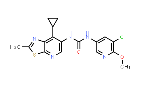 1-(5-Chloro-6-methoxypyridin-3-yl)-3-(7-cyclopropyl-2-methylthiazolo[5,4-b]pyridin-6-yl)urea