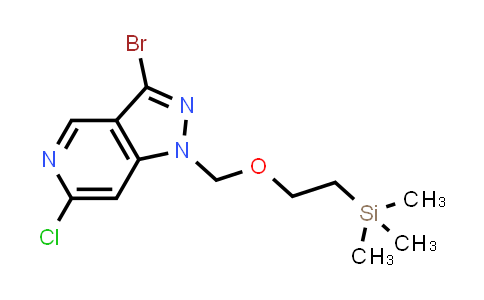 3-溴-6-氯-1-((2-(三甲基甲硅烷基)乙氧基)甲基)-1H-吡唑并[4,3-c]吡啶
